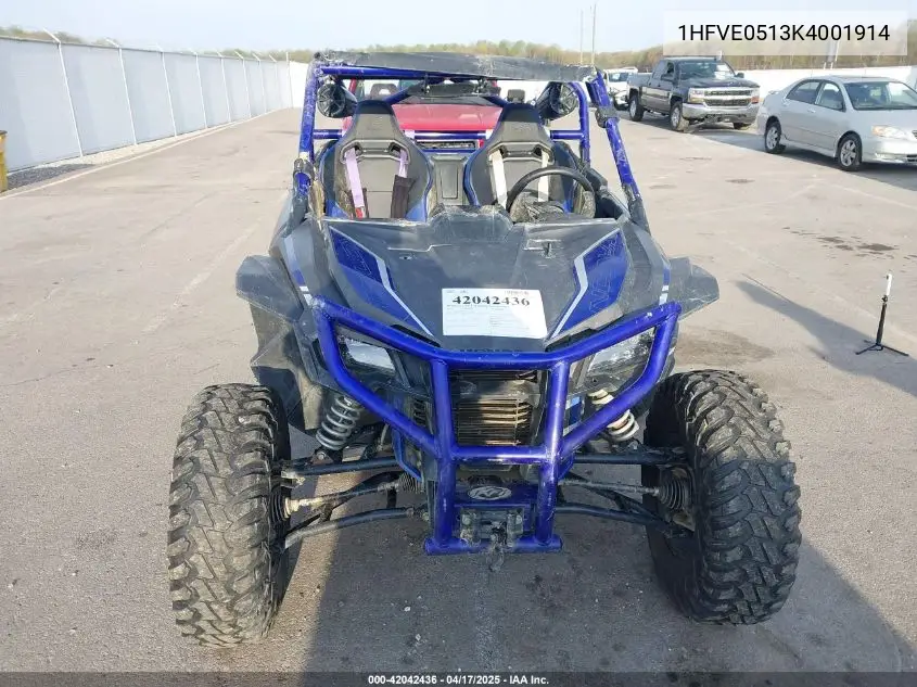 2019 Honda Sxs1000 S2X VIN: 1HFVE0513K4001914 Lot: 42042436