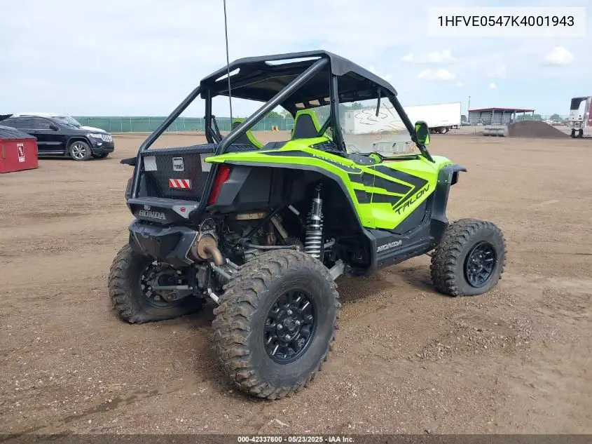 2019 Honda Sxs1000 S2R VIN: 1HFVE0547K4001943 Lot: 42337600