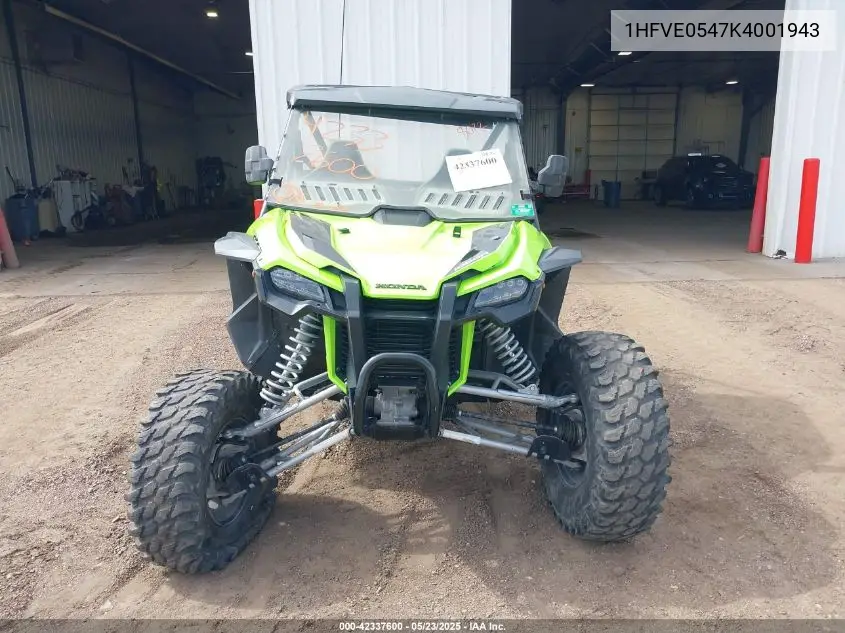 2019 Honda Sxs1000 S2R VIN: 1HFVE0547K4001943 Lot: 42337600