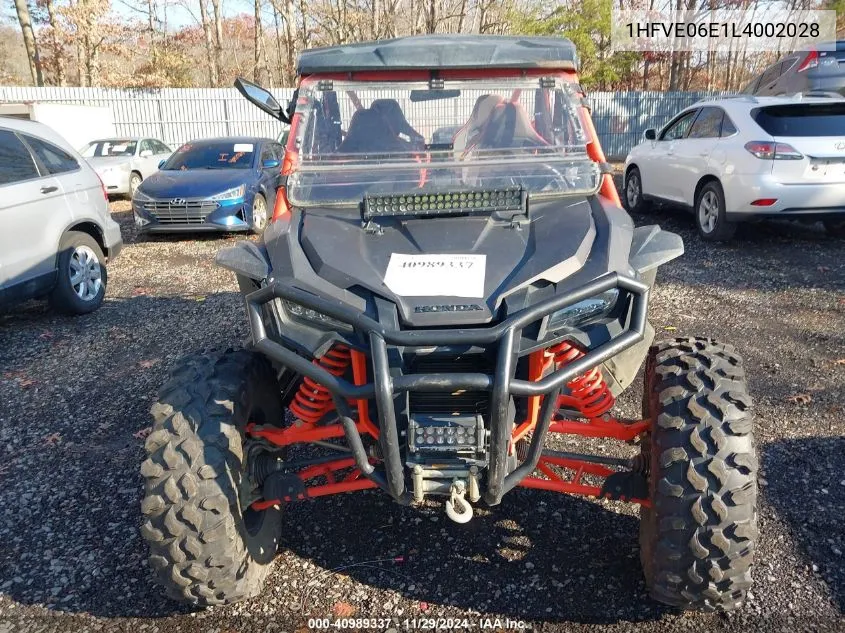 2020 Honda Sxs1000 S4D VIN: 1HFVE06E1L4002028 Lot: 40989337