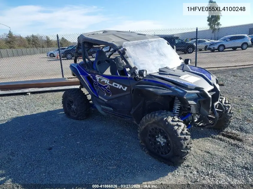 2020 Honda Sxs1000 S2X VIN: 1HFVE055XL4100248 Lot: 41866826