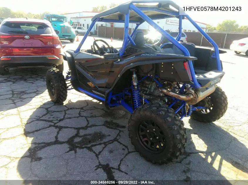 2021 Honda Sxs1000 S2R VIN: 1HFVE0578M4201243 Lot: 34568256