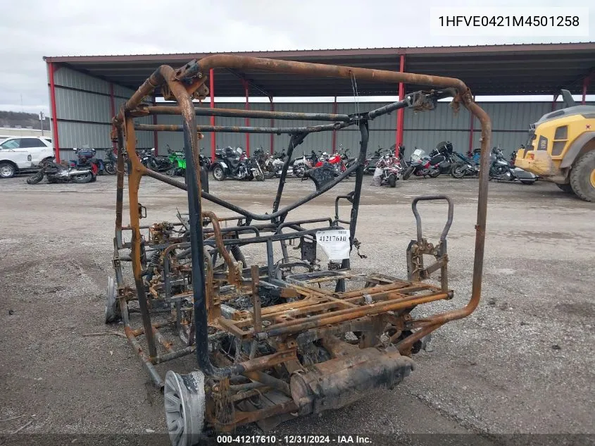 2021 Honda Sxs1000 M5 VIN: 1HFVE0421M4501258 Lot: 41217610