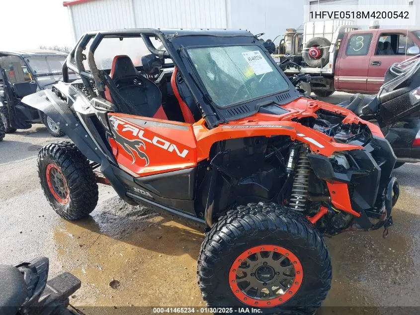 2021 Honda Sxs1000 S2X VIN: 1HFVE0518M4200542 Lot: 41465234