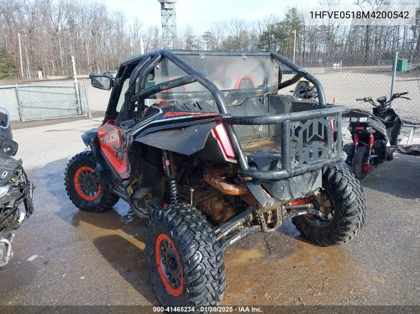 2021 Honda Sxs1000 S2X VIN: 1HFVE0518M4200542 Lot: 41465234