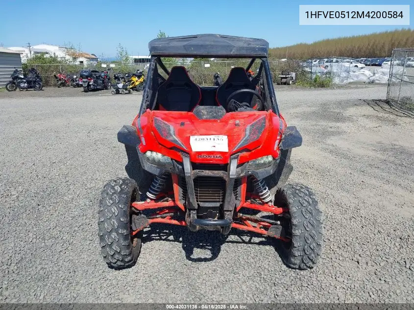 2021 Honda Sxs1000 S2X VIN: 1HFVE0512M4200584 Lot: 42031136