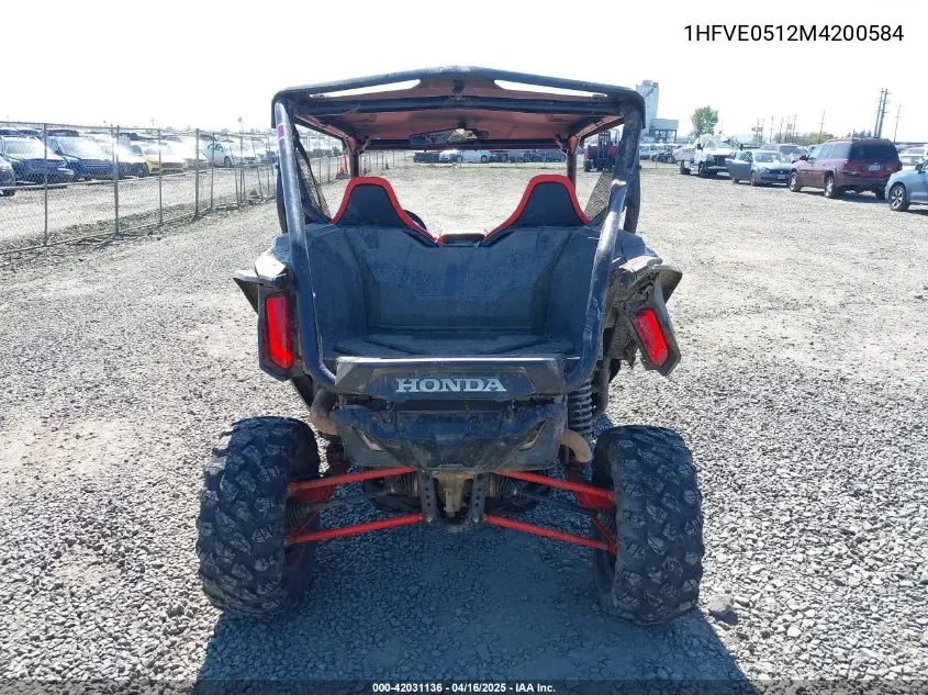 2021 Honda Sxs1000 S2X VIN: 1HFVE0512M4200584 Lot: 42031136