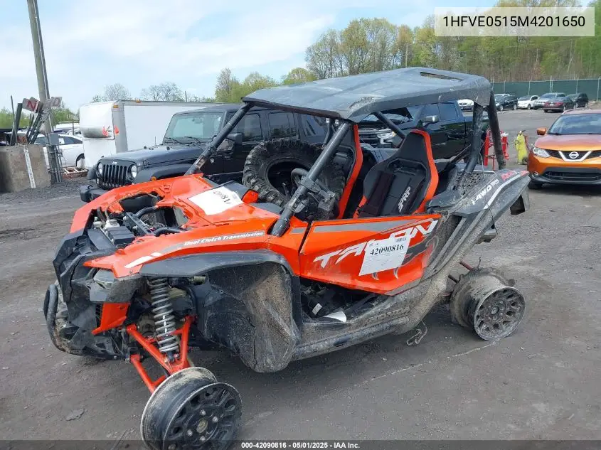 2021 Honda Sxs1000 S2X VIN: 1HFVE0515M4201650 Lot: 42090816