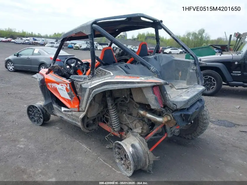 2021 Honda Sxs1000 S2X VIN: 1HFVE0515M4201650 Lot: 42090816