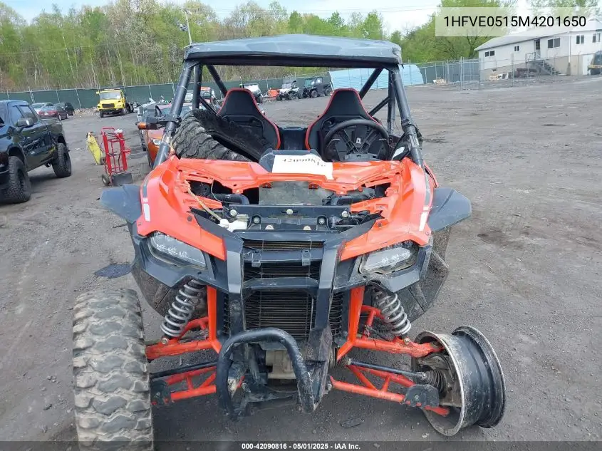 2021 Honda Sxs1000 S2X VIN: 1HFVE0515M4201650 Lot: 42090816