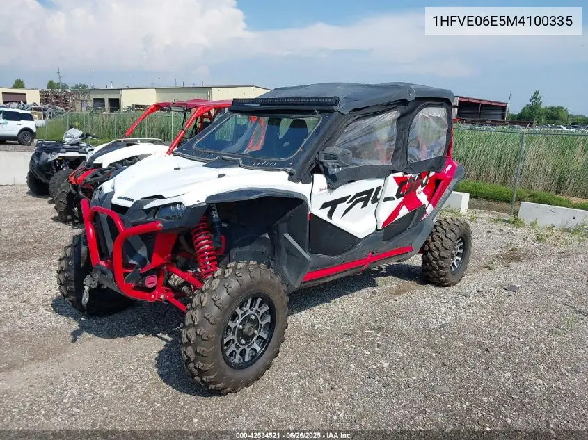 2021 Honda Sxs1000 S4X VIN: 1HFVE06E5M4100335 Lot: 42534521