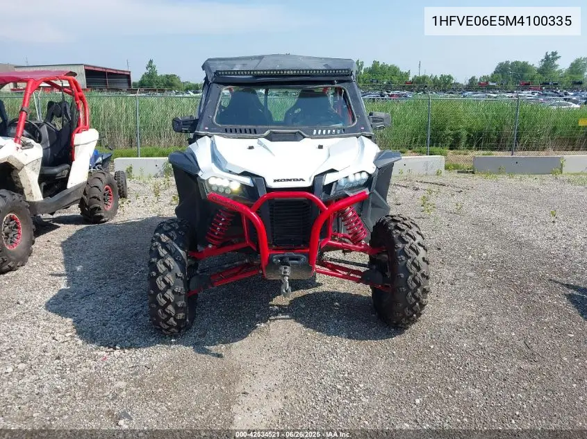 2021 Honda Sxs1000 S4X VIN: 1HFVE06E5M4100335 Lot: 42534521