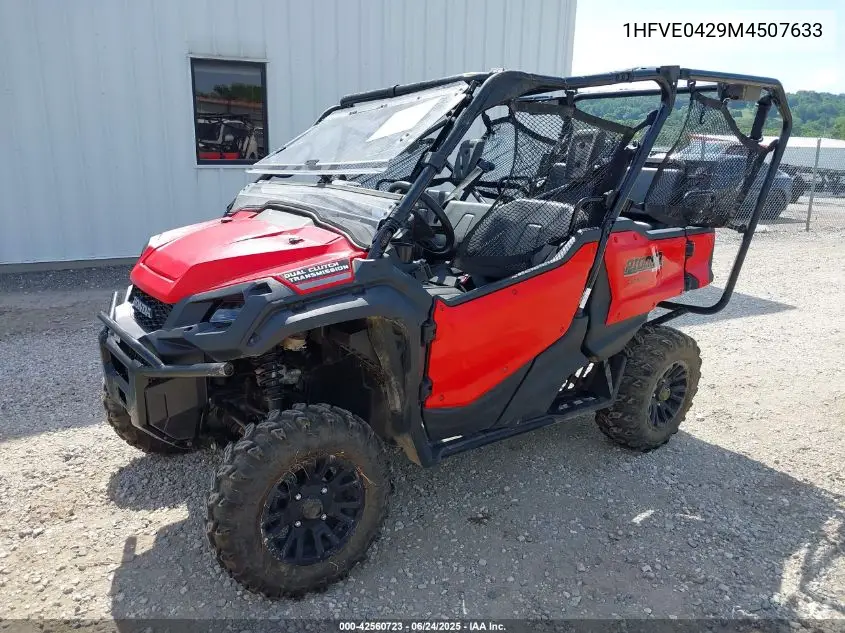 2021 Honda Sxs1000 M5 VIN: 1HFVE0429M4507633 Lot: 42560723