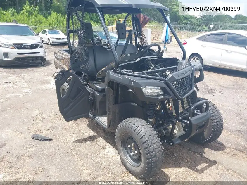 2022 Honda Sxs520 M2 VIN: 1HFVE072XN4700399 Lot: 42509133