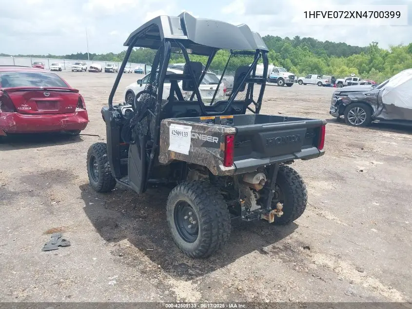 2022 Honda Sxs520 M2 VIN: 1HFVE072XN4700399 Lot: 42509133