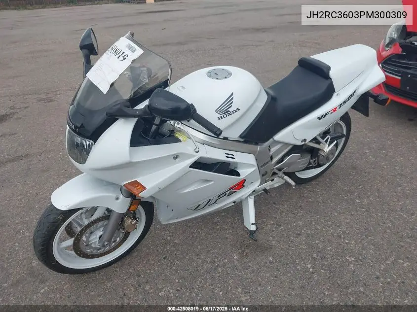 1993 Honda Vfr750 F VIN: JH2RC3603PM300309 Lot: 42508019