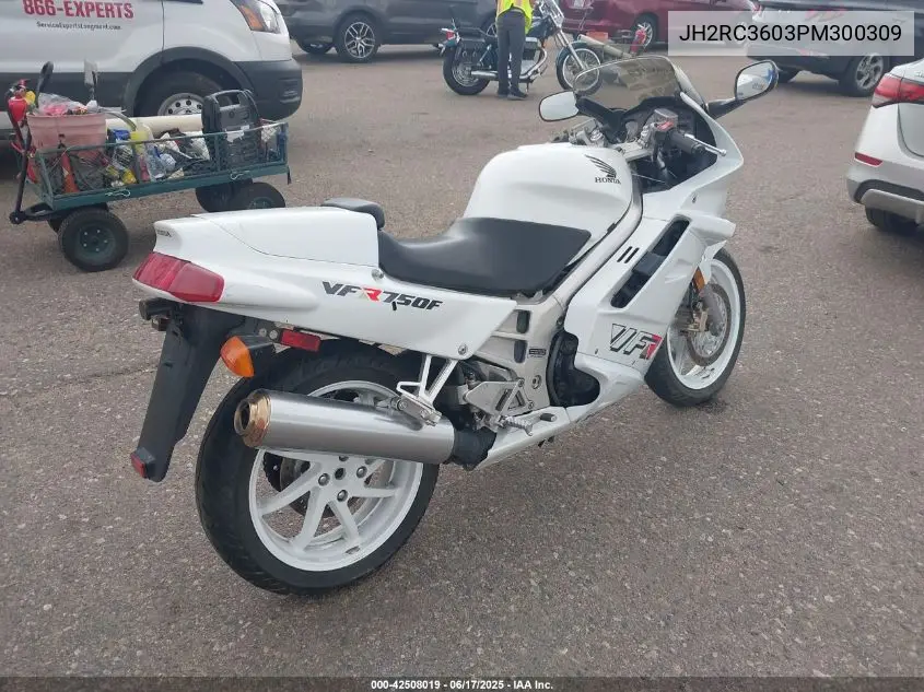 1993 Honda Vfr750 F VIN: JH2RC3603PM300309 Lot: 42508019