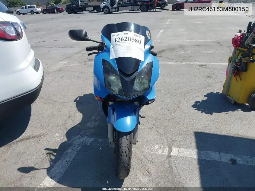 2003 Honda Vfr800 VIN: JH2RC46153M500150 Lot: 42620580