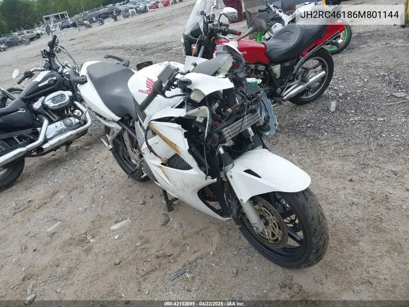 2006 Honda Vfr800 VIN: JH2RC46186M801144 Lot: 42102895