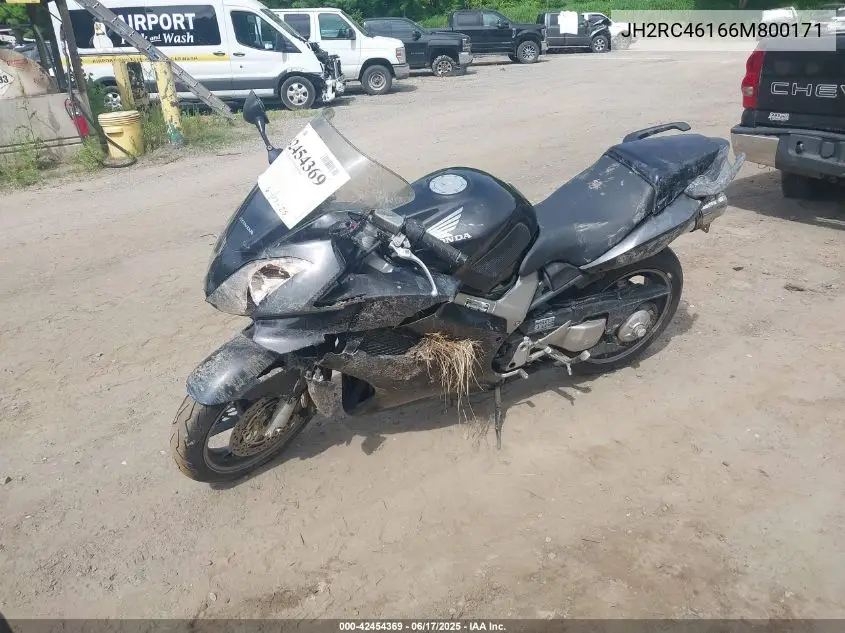 2006 Honda Vfr800 VIN: JH2RC46166M800171 Lot: 42454369