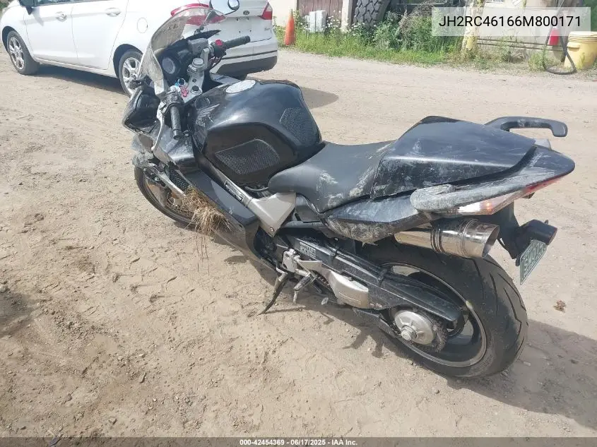 2006 Honda Vfr800 VIN: JH2RC46166M800171 Lot: 42454369