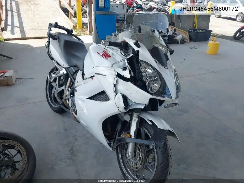 2006 Honda Vfr800 A VIN: JH2RC46456M800172 Lot: 42582869