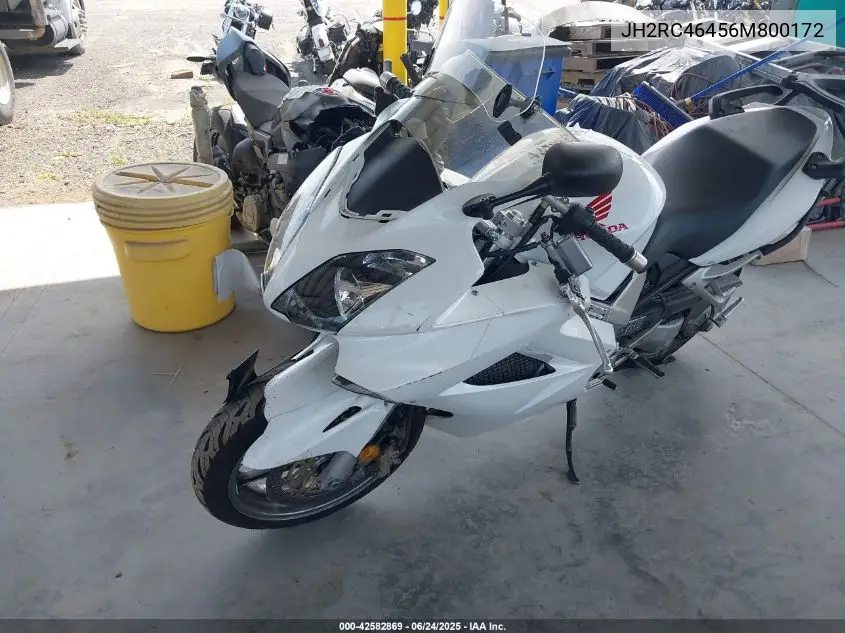 2006 Honda Vfr800 A VIN: JH2RC46456M800172 Lot: 42582869