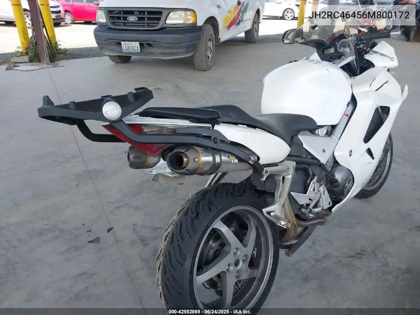 2006 Honda Vfr800 A VIN: JH2RC46456M800172 Lot: 42582869