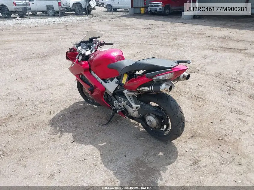 2007 Honda Vfr800 VIN: JH2RC46177M900281 Lot: 42421306