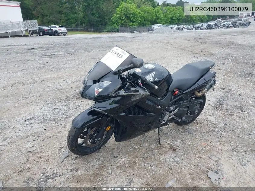 2009 Honda Vfr800 VIN: JH2RC46039K100079 Lot: 42118903