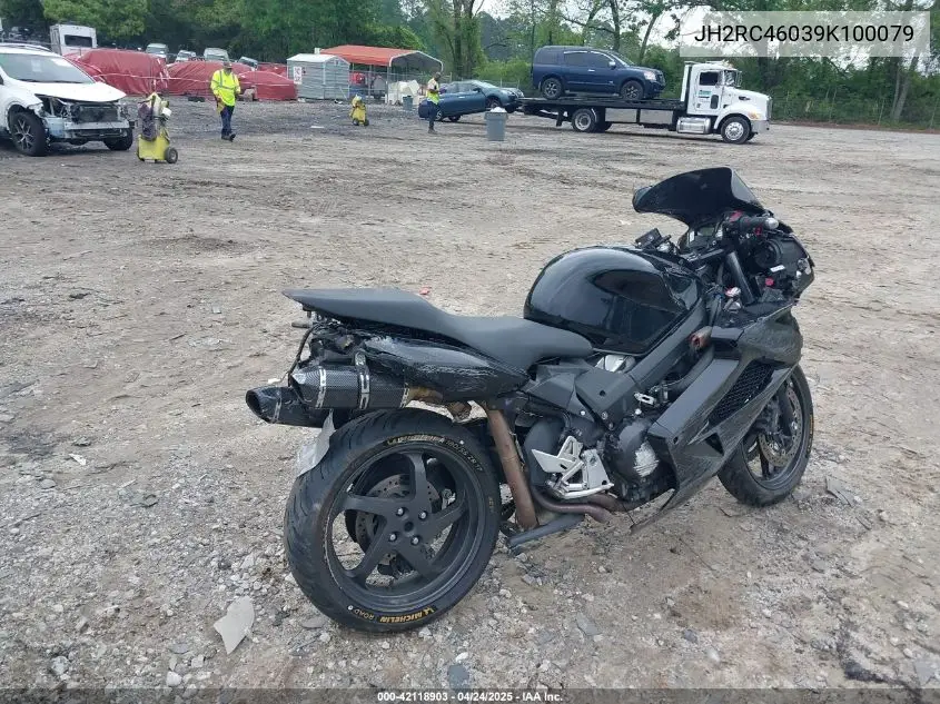 2009 Honda Vfr800 VIN: JH2RC46039K100079 Lot: 42118903