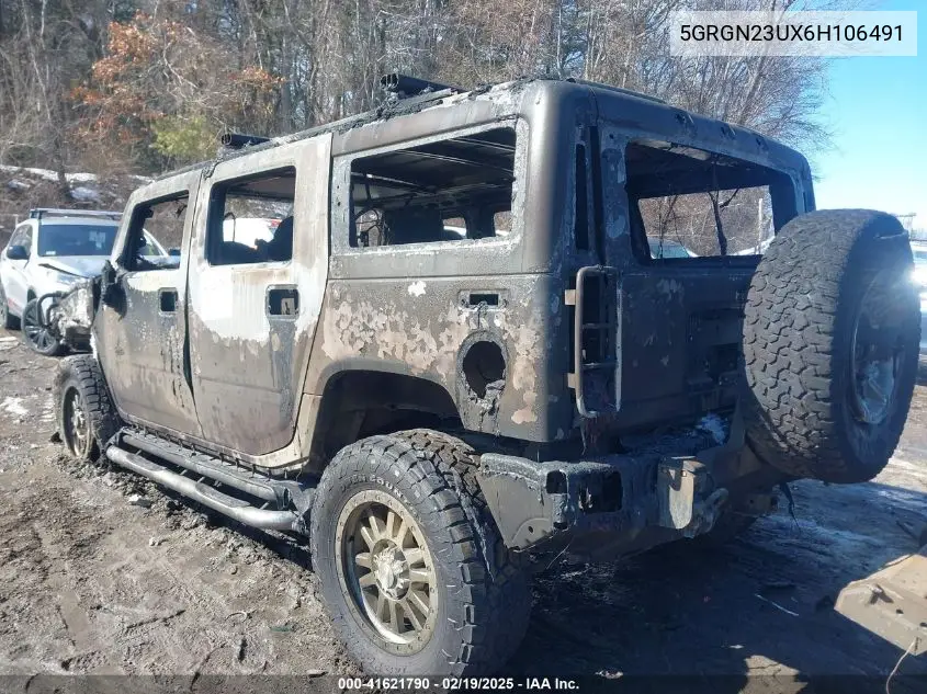 2006 Hummer H2 Suv VIN: 5GRGN23UX6H106491 Lot: 41621790