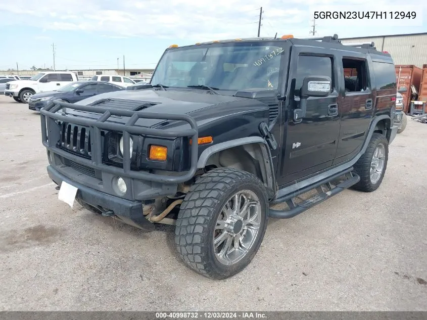 2007 Hummer H2 Suv VIN: 5GRGN23U47H112949 Lot: 40998732