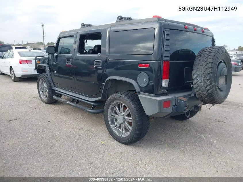 2007 Hummer H2 Suv VIN: 5GRGN23U47H112949 Lot: 40998732