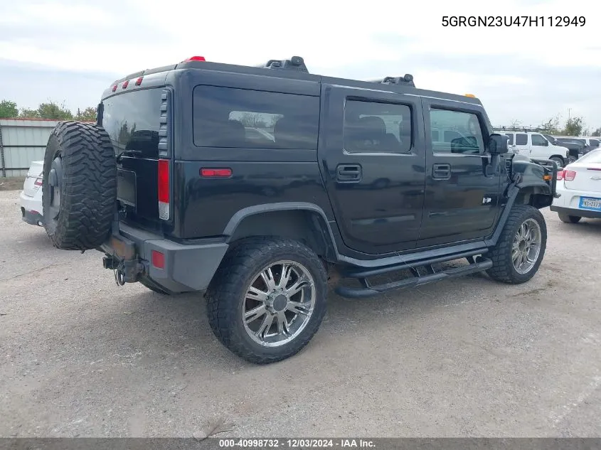 2007 Hummer H2 Suv VIN: 5GRGN23U47H112949 Lot: 40998732