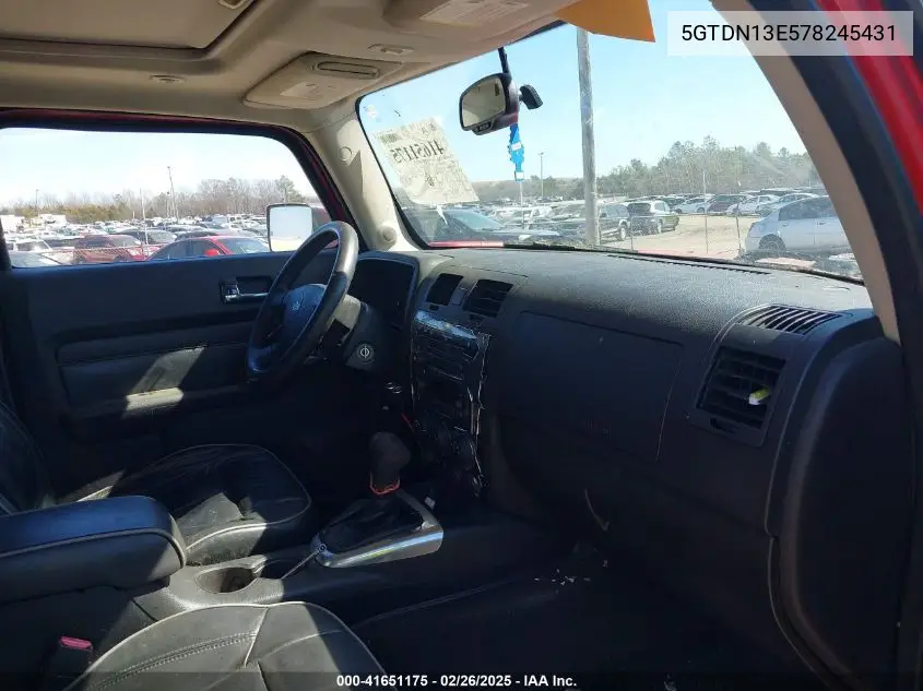 2007 Hummer H3 Suv VIN: 5GTDN13E578245431 Lot: 41651175
