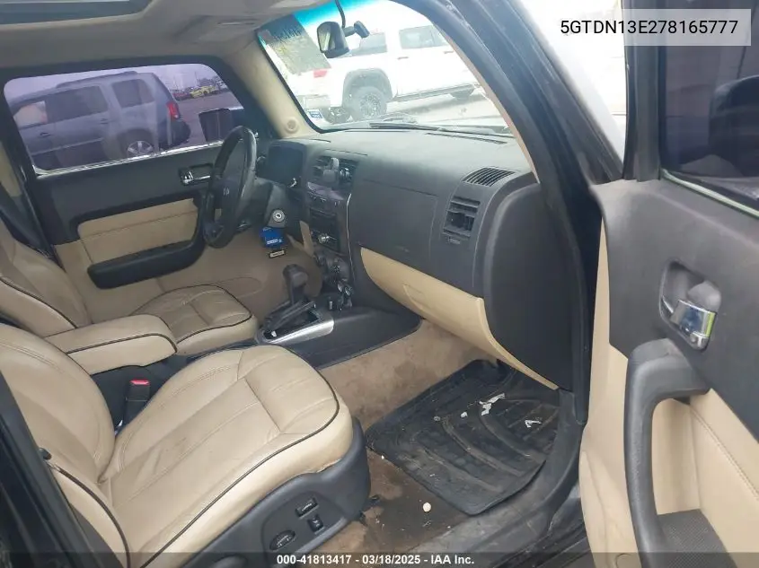 2007 Hummer H3 Suv VIN: 5GTDN13E278165777 Lot: 41813417