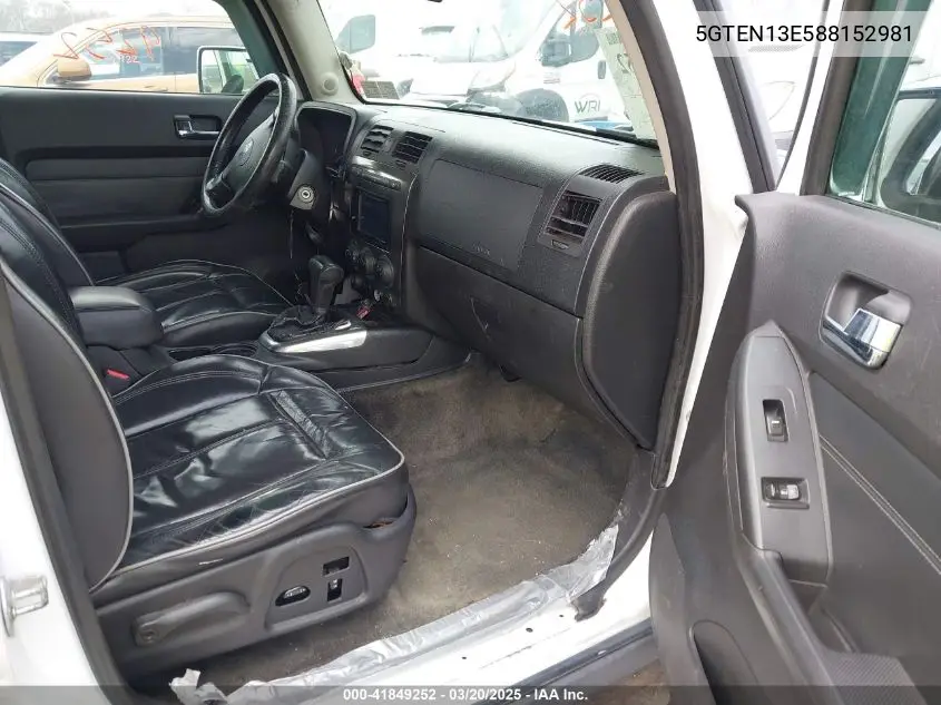 2008 Hummer H3 Suv H3X VIN: 5GTEN13E588152981 Lot: 41849252