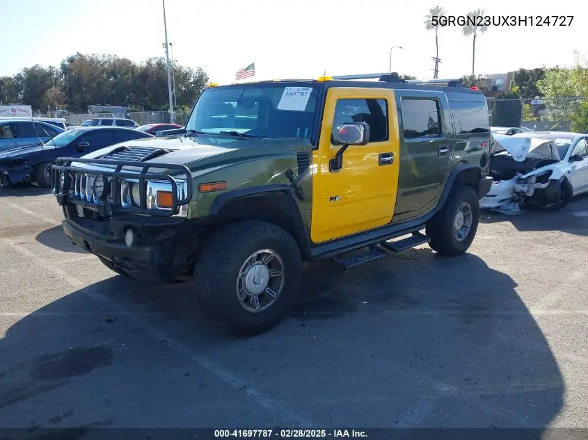 2003 Hummer H2 VIN: 5GRGN23UX3H124727 Lot: 41697787