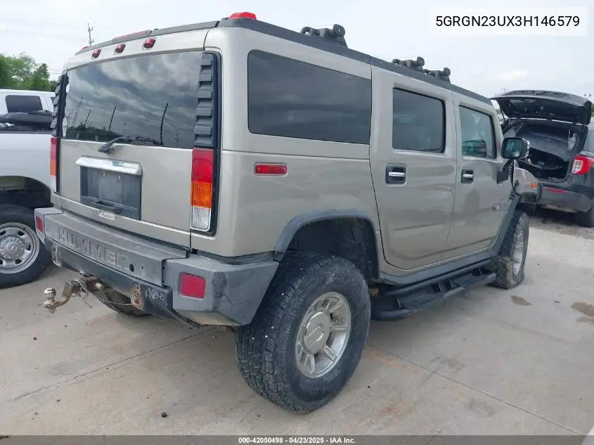 2003 Hummer H2 VIN: 5GRGN23UX3H146579 Lot: 42050498