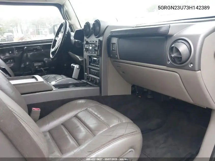 2003 Hummer H2 VIN: 5GRGN23U73H142389 Lot: 42219627