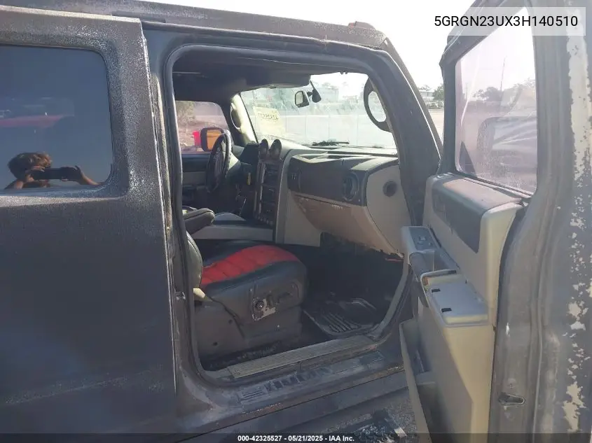 2003 Hummer H2 VIN: 5GRGN23UX3H140510 Lot: 42325527