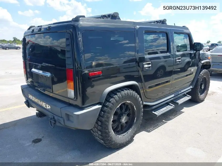 2003 Hummer H2 VIN: 5GRGN23U73H139492 Lot: 42617254