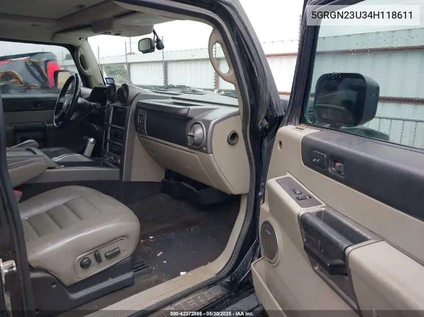 2004 Hummer H2 VIN: 5GRGN23U34H118611 Lot: 42372886