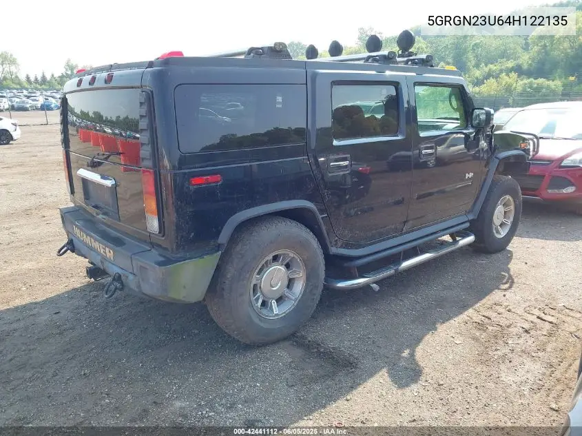 2004 Hummer H2 VIN: 5GRGN23U64H122135 Lot: 42441112