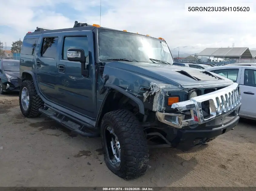 2005 Hummer H2 Suv VIN: 5GRGN23U35H105620 Lot: 41912574