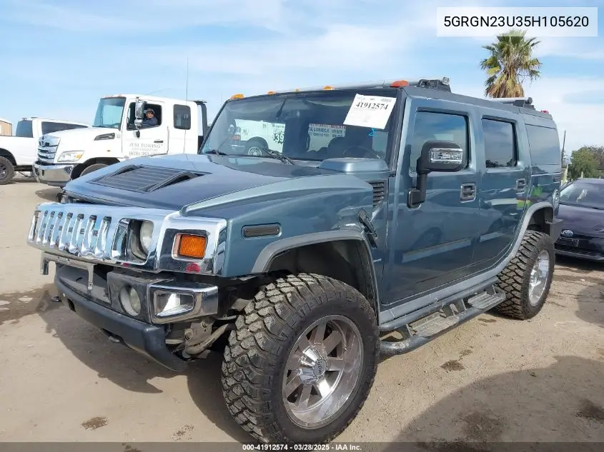 2005 Hummer H2 Suv VIN: 5GRGN23U35H105620 Lot: 41912574