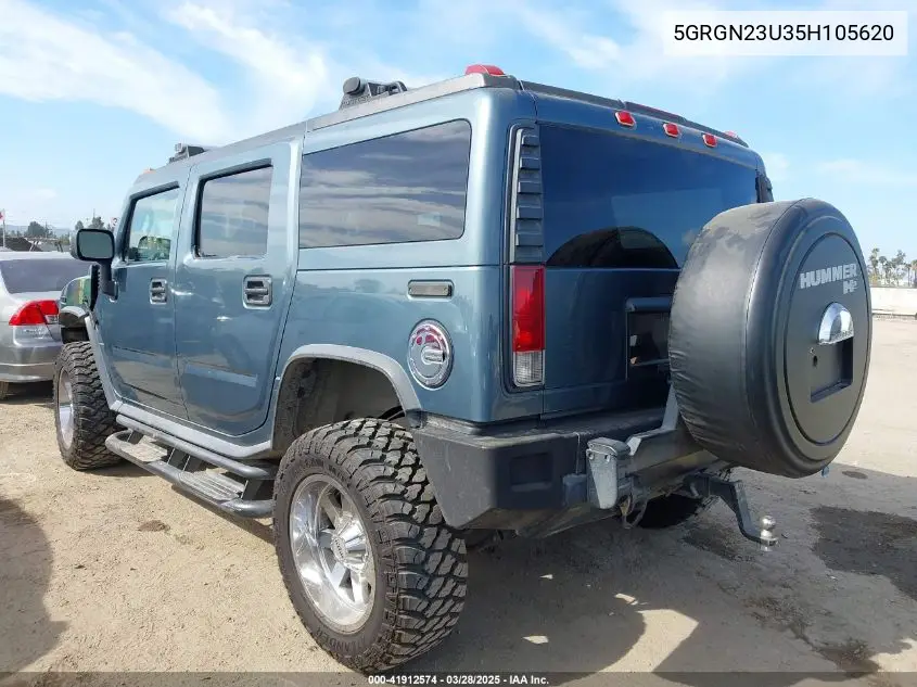 2005 Hummer H2 Suv VIN: 5GRGN23U35H105620 Lot: 41912574