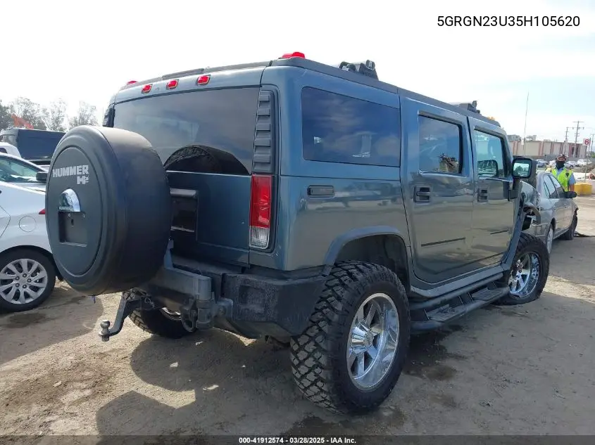 2005 Hummer H2 Suv VIN: 5GRGN23U35H105620 Lot: 41912574