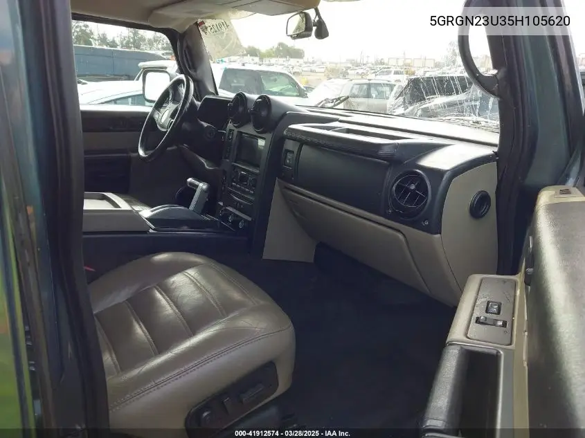2005 Hummer H2 Suv VIN: 5GRGN23U35H105620 Lot: 41912574